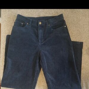 Lauren Ralph Lauren Jeans Co. Dark Navy Corduroy Straight Leg Jeans